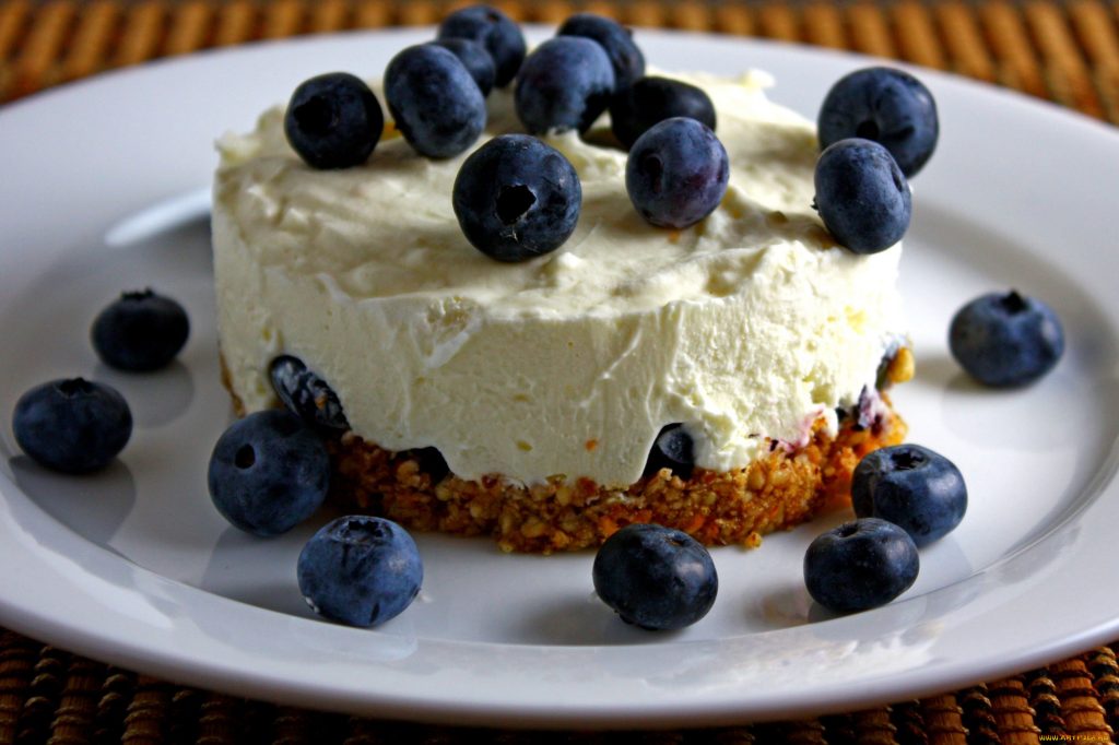 Borůvkový dort s mascarpone
