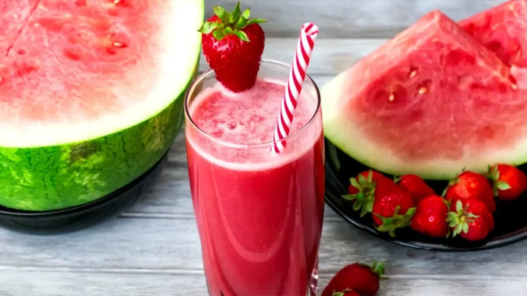 Melounový smoothie. Zdravý a osvěžující recept.