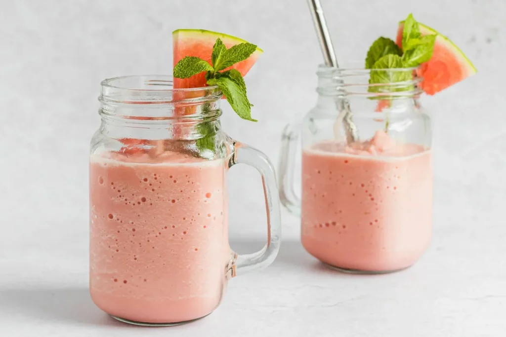 Melounový smoothie. Zdravý a osvěžující recept.