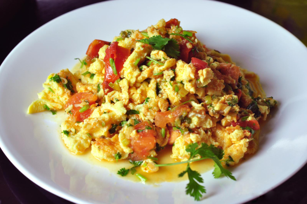Vynikající míchaná vejce s neobvyklou příchutí. Tento recept jsem přivezla z dovolené.